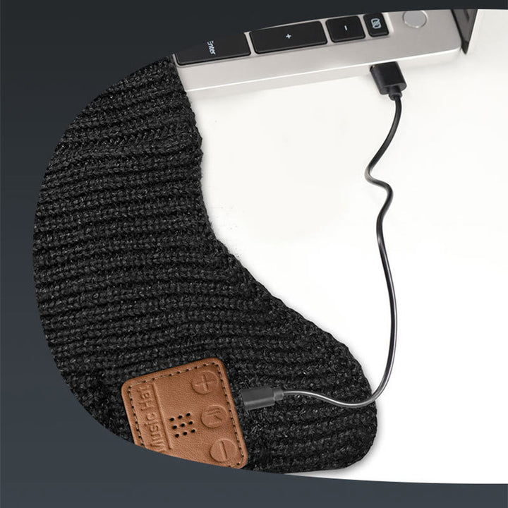 Winterliche Bluetooth-Musik-Beleuchtung Strickmütze mit abnehmbarem - image 6