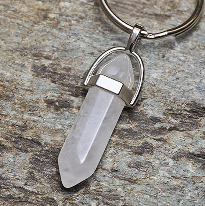 Outdoor-Klappmesser mit farbenfrohem Griff und weißer Buddha-Hand-Halskette aus Kristall - image 8