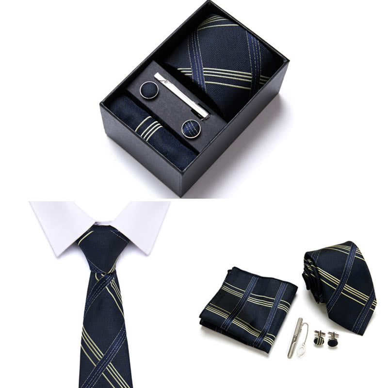 4-teiliges elegantes Krawatten-Set für Herren – Business, formell und elegant - Stil Nr. 9 - image 9