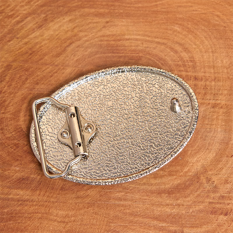 Silberner schwarzer Ledergürtel mit geschnitzter Muschelschnalle zum Selbermachen - image 2