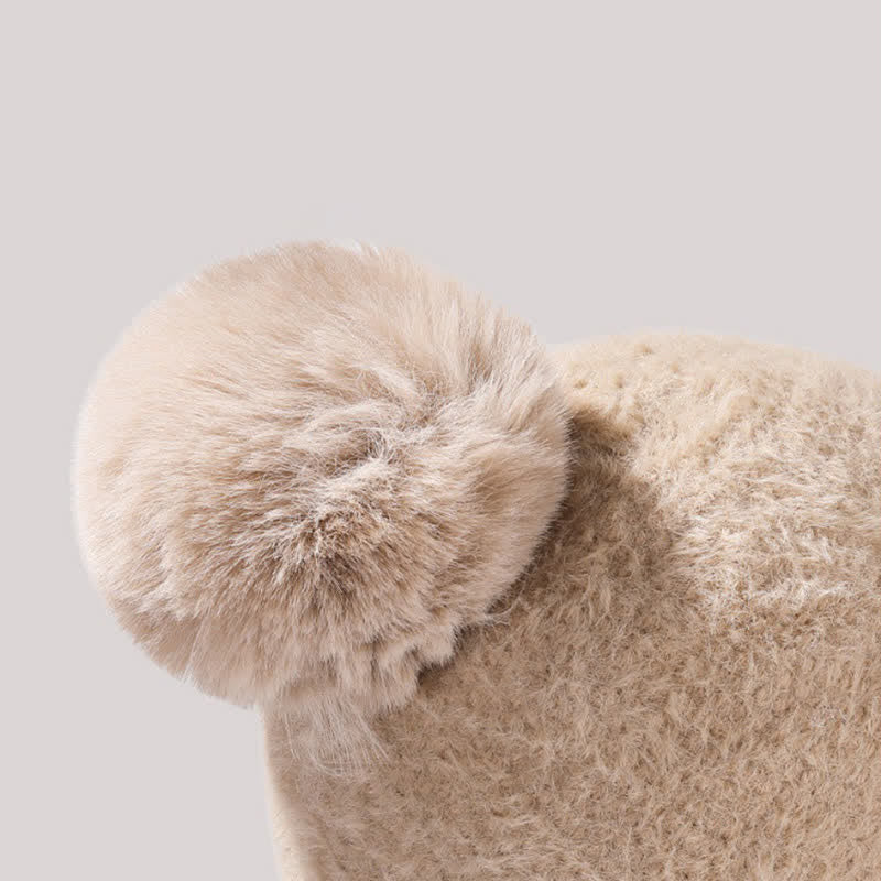 3-in-1-Strickmütze mit Visierdesign, Schal und Maske - image 5