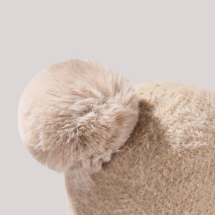 3-in-1-Strickmütze mit Visierdesign, Schal und Maske - image 5