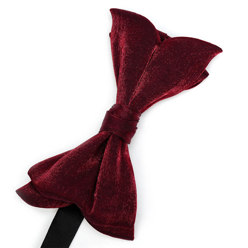 Herren-Fliege in Fischschwanzform, einfarbig - image 1