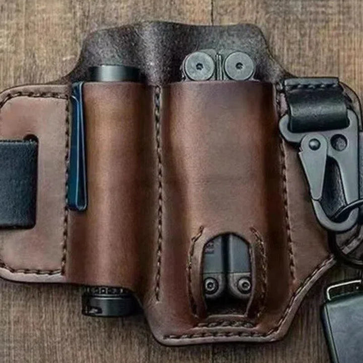 Outdoor-Überlebens-Taktik-Geldbörse aus Leder, Gürteltasche - image 0