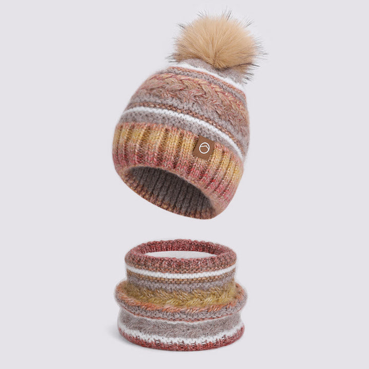 2 Stück bunte Winter-Strickmützen zum Warmhalten des Halses - Stil Nr. 3 - Verstellbar (21 5/8"-23 5/8") - image 3