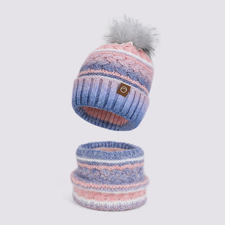2 Stück bunte Winter-Strickmützen zum Warmhalten des Halses - Stil Nr. 5 - Verstellbar (21 5/8"-23 5/8") - image 5