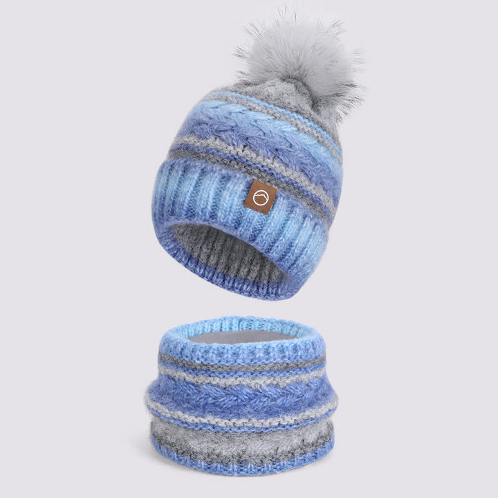 2 Stück bunte Winter-Strickmützen zum Warmhalten des Halses - Stil Nr. 6 - Verstellbar (21 5/8"-23 5/8") - image 6