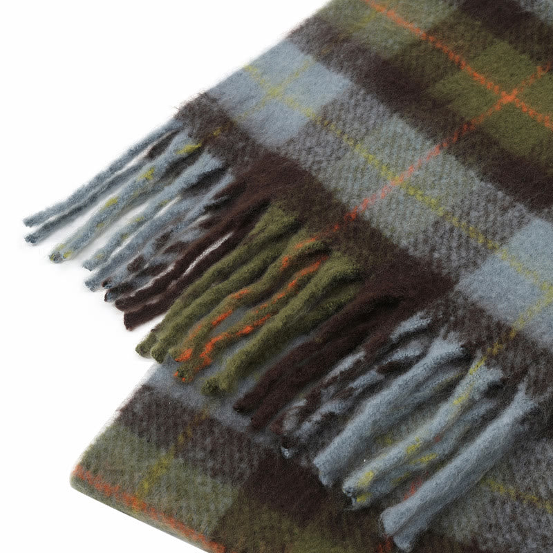 Damen Winter Schal, dick, warm, kariert, mit Quasten - image 3