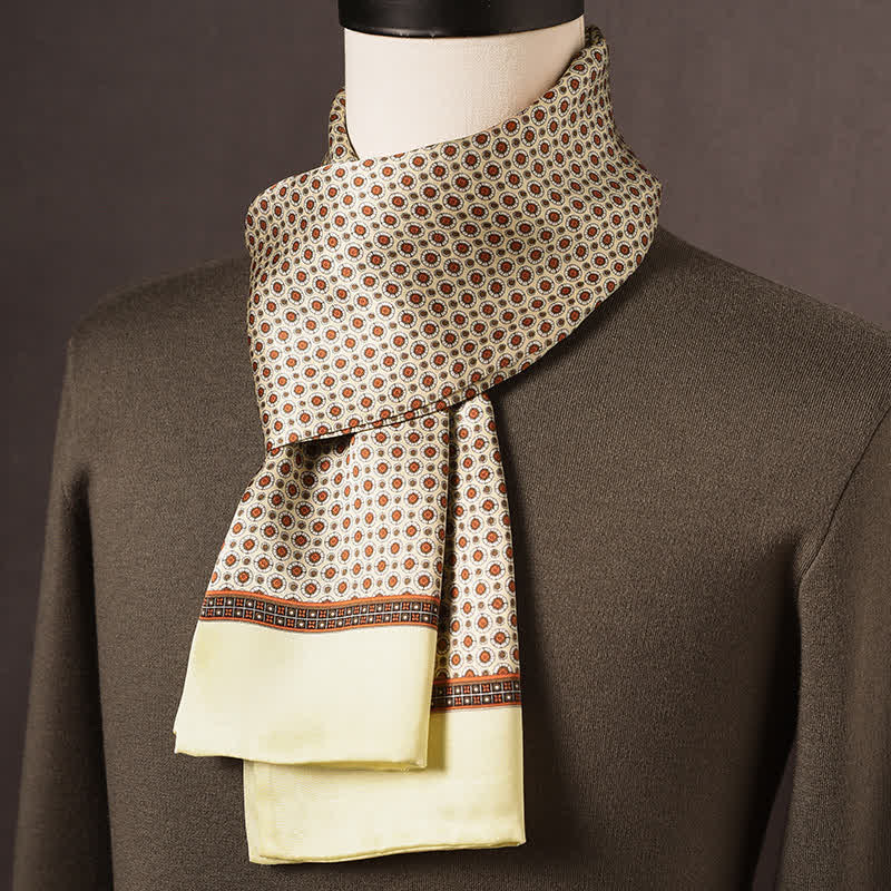 Langer Herrenschal aus reiner Seide im Retro-Ethno-Stil - Stil Nr. 18 - image 17