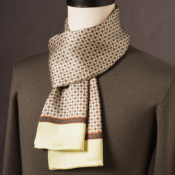 Langer Herrenschal aus reiner Seide im Retro-Ethno-Stil - Stil Nr. 18 - image 17