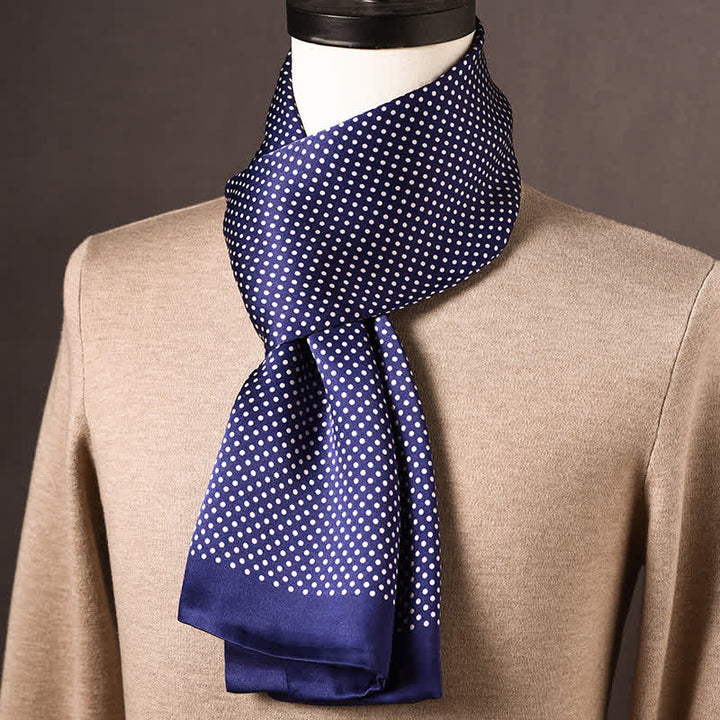 Langer Herrenschal aus reiner Seide im Retro-Ethno-Stil - Stil Nr. 19 - image 18