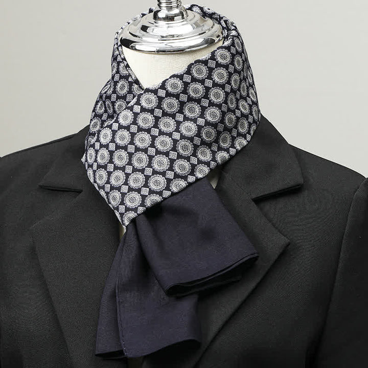 Eleganter, langer Business-Schal für Herren mit geometrischem Muster - Stil Nr. 10 - image 9