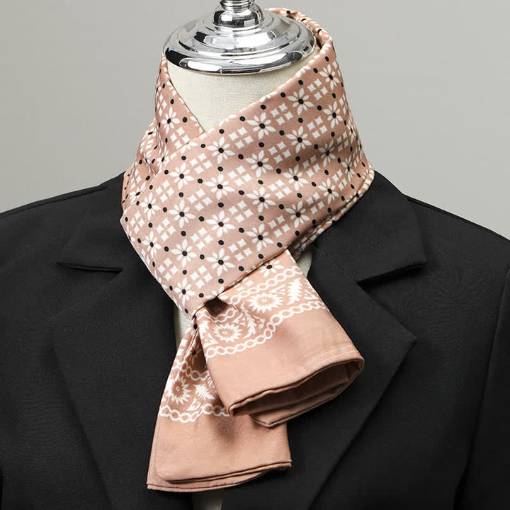 Eleganter, langer Business-Schal für Herren mit geometrischem Muster - Stil Nr. 6 - image 5