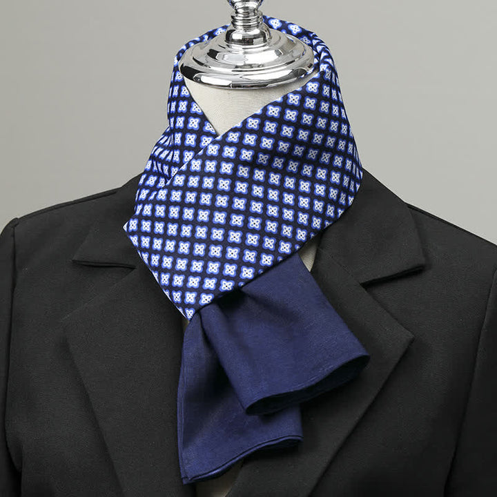 Eleganter, langer Business-Schal für Herren mit geometrischem Muster - Stil Nr. 8 - image 7