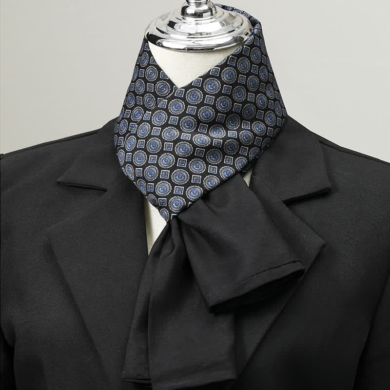 Eleganter, langer Business-Schal für Herren mit geometrischem Muster - Stil Nr. 7 - image 6