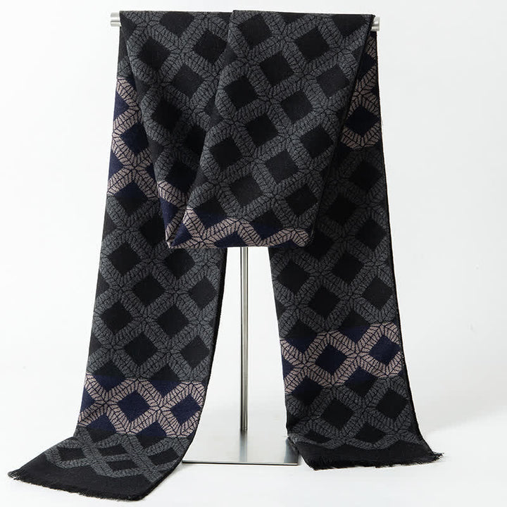 Langer, warmer Schal im britischen Stil mit Karomuster für Herren - Stil Nr. 3 - image 4