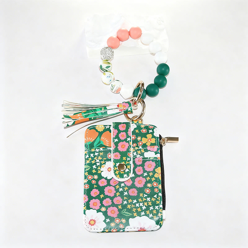 Armband und Geldbörse im farbenfrohen und natürlichen Stil mit Blumenmuster. - Stil Nr. 3 - image 3