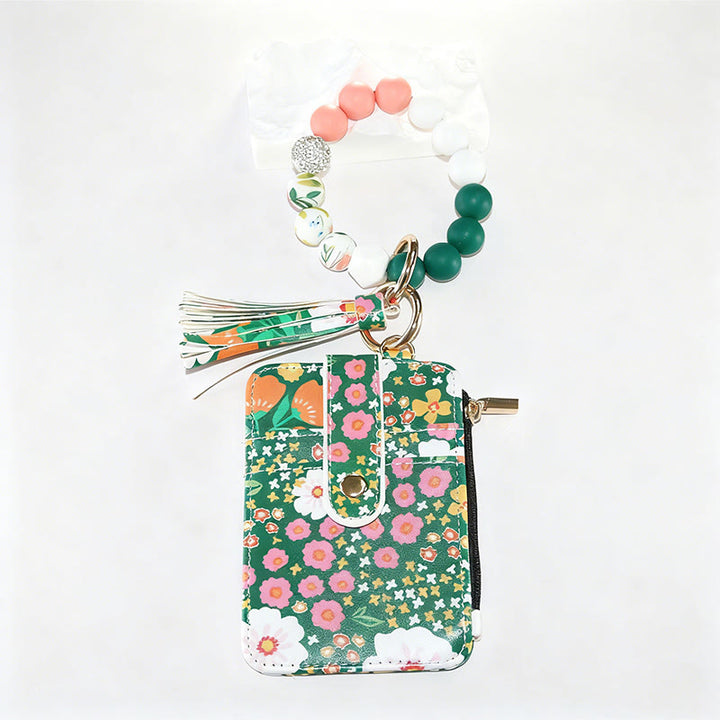 Armband und Geldbörse im farbenfrohen und natürlichen Stil mit Blumenmuster. - Stil Nr. 3 - image 3