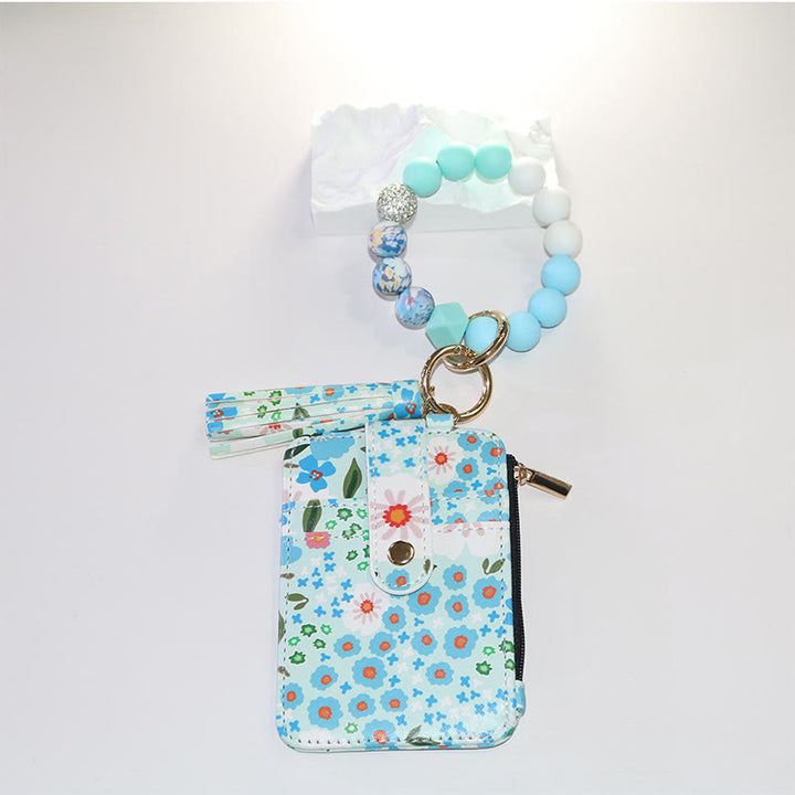 Armband und Geldbörse im farbenfrohen und natürlichen Stil mit Blumenmuster. - Stil Nr. 2 - image 2