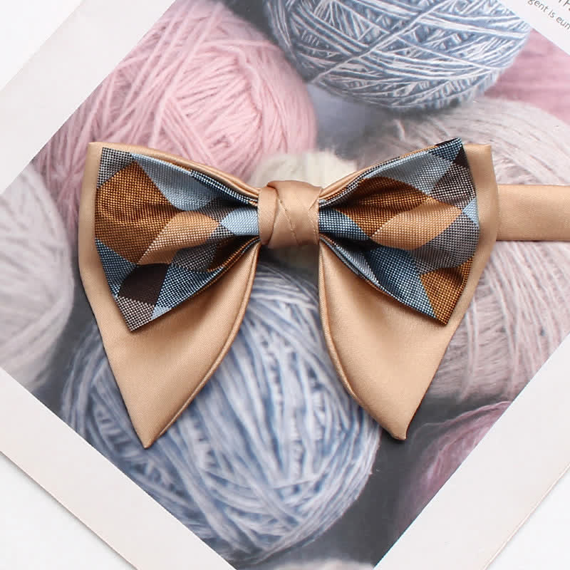 Retro-Muster, doppellagige, übergroße, spitze Fliege - Stil Nr. 2 - image 3