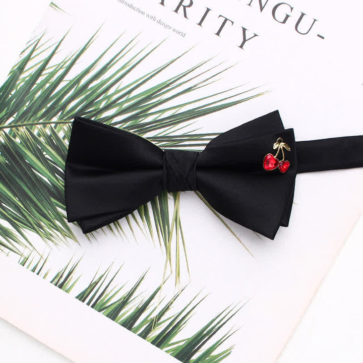 Elegante schwarze doppellagige Fliege mit Metallic-Akzenten - Stil Nr. 13 - image 16