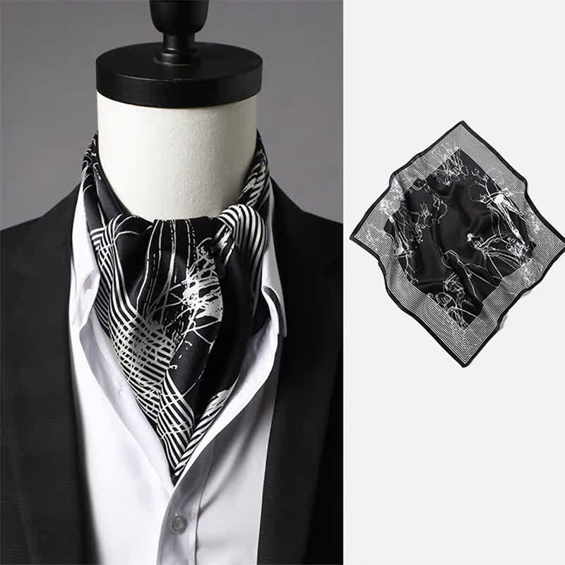 Herren-Vintage-Schal mit Paisley- und geometrischem Muster - Stil Nr. 3 - image 2