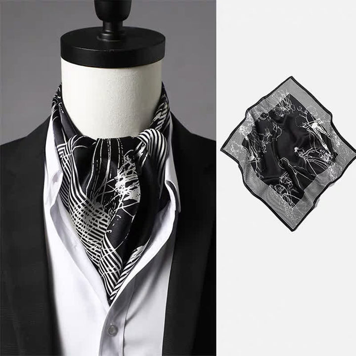 Herren-Vintage-Schal mit Paisley- und geometrischem Muster - Stil Nr. 3 - image 2