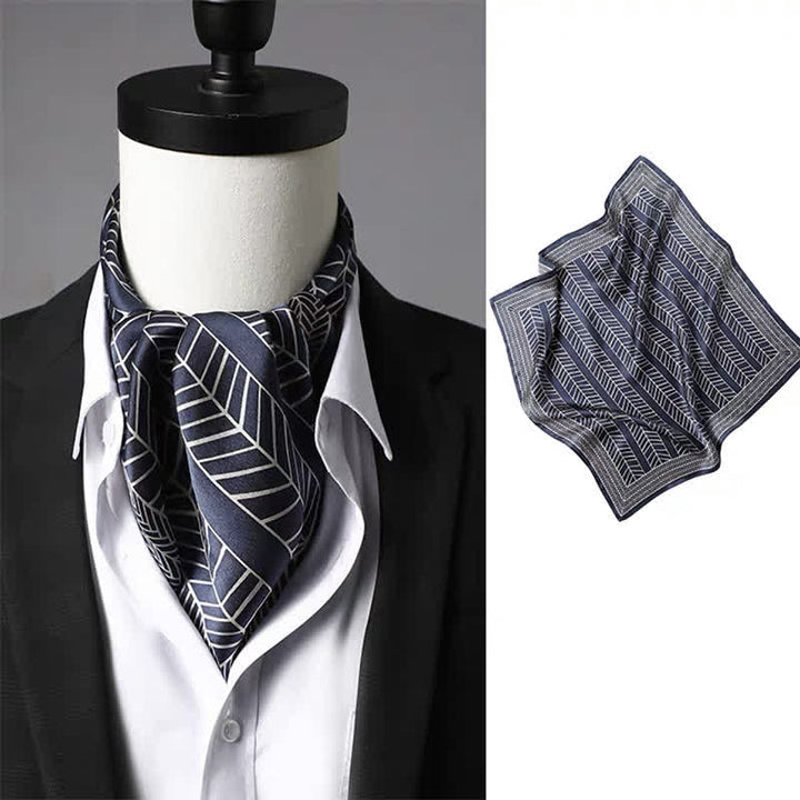 Herren-Vintage-Schal mit Paisley- und geometrischem Muster - Stil Nr. 6 - image 5