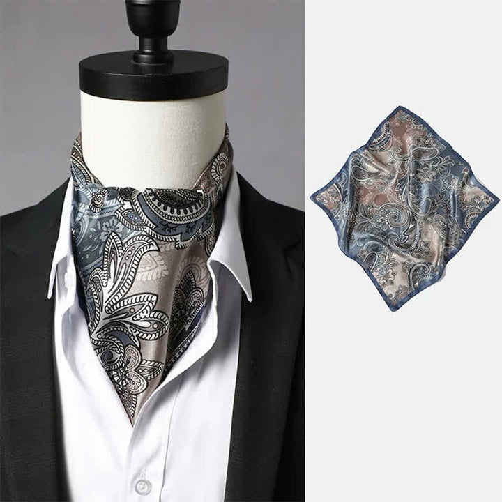 Herren-Vintage-Schal mit Paisley- und geometrischem Muster - Stil Nr. 11 - image 10