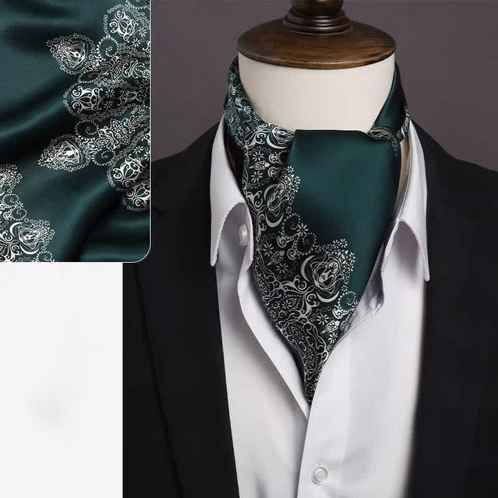 Herren-Vintage-Schal mit Paisley- und geometrischem Muster - Stil Nr. 1 - image 0