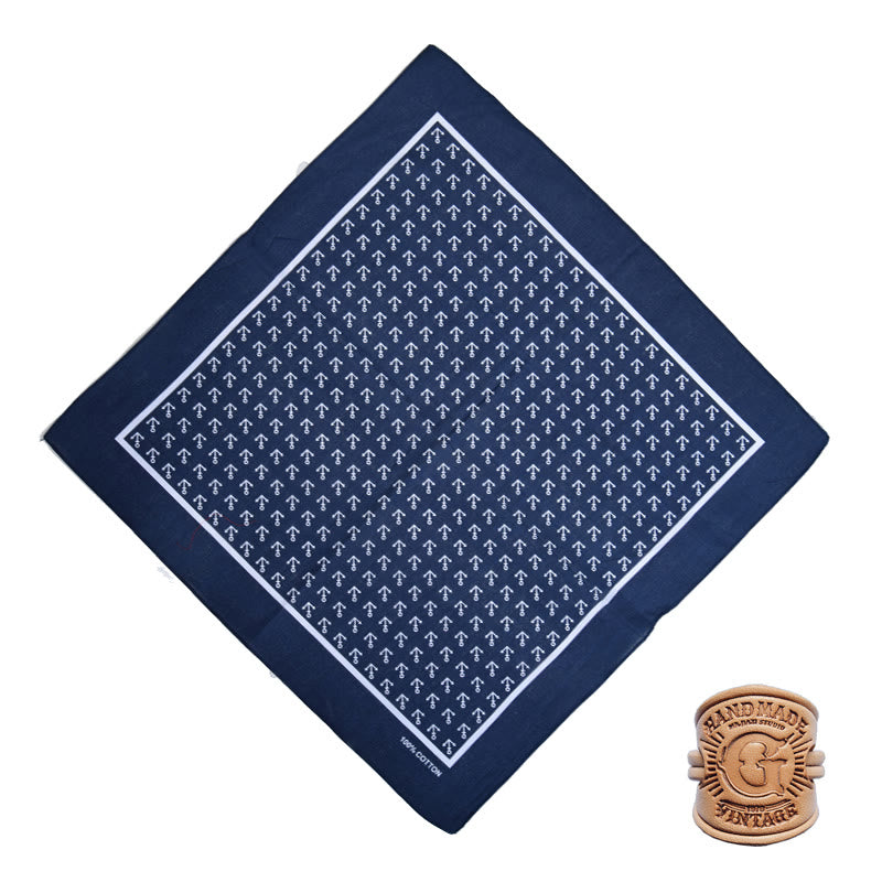 Einstecktuch im Retro-Stil mit verschiedenen Mustern und Buchstabenschnalle - Stil Nr. 3 - image 7