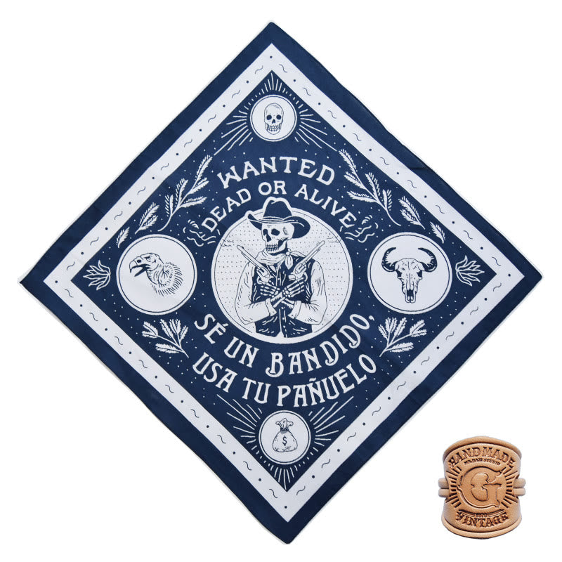 Einstecktuch im Retro-Stil mit verschiedenen Mustern und Buchstabenschnalle - Stil Nr. 2 - image 6