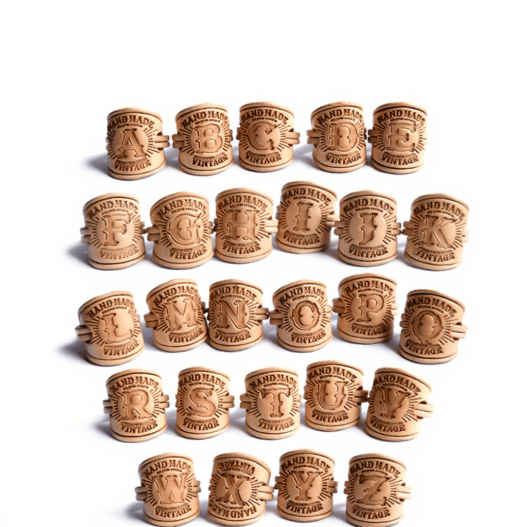 Einstecktuch im Retro-Stil mit verschiedenen Mustern und Buchstabenschnalle - image 5