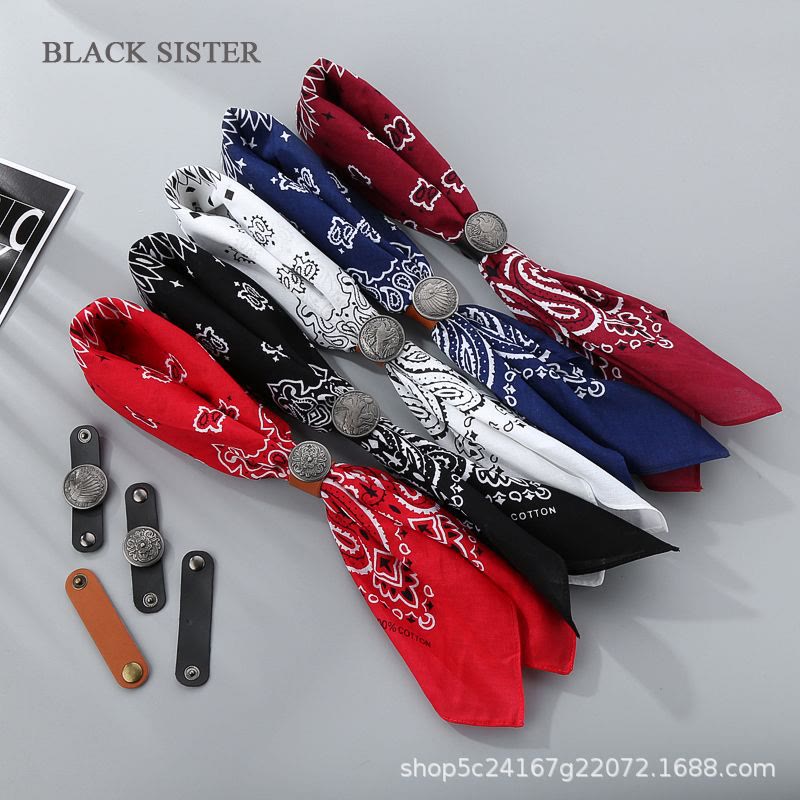 Einstecktuch mit Retro-Cashew-Print und Münzschnalle - image 0