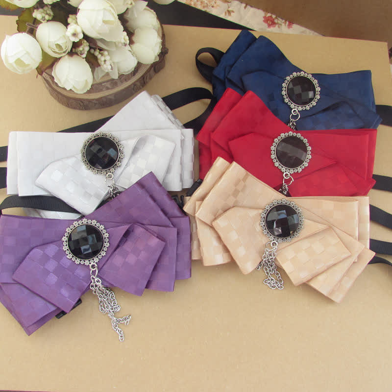 2-teiliges Set mit Fliege und Karomuster - image 1