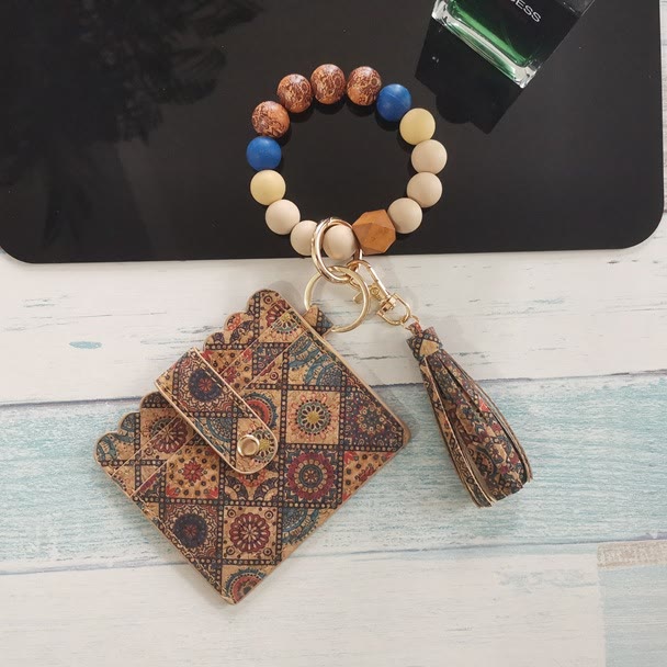 Vintage-Geldbörse mit Armband und farbigem Fisch- und Blumenmuster - Stil Nr. 9 - image 15