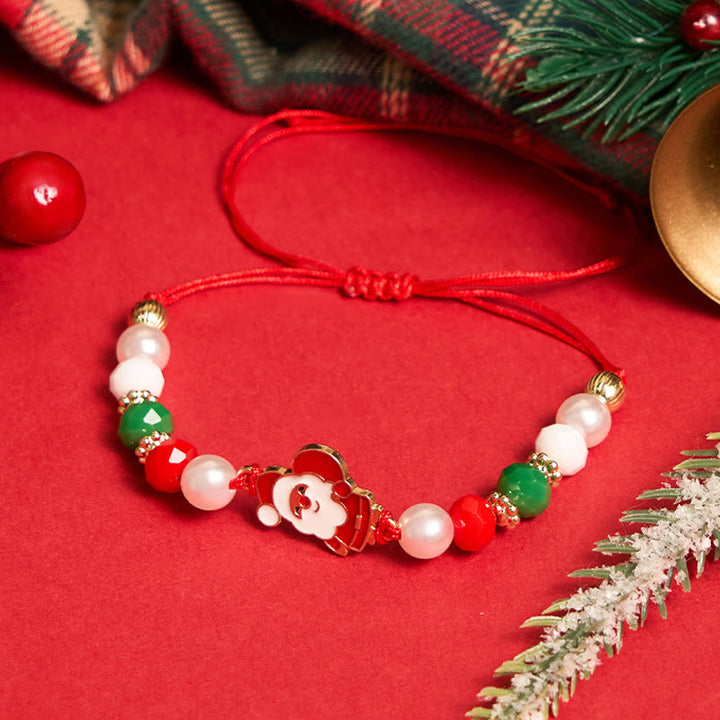 4er-Set bunte Weihnachts-Elch-Armbänder - image 6