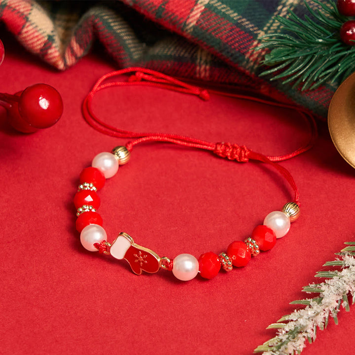 4er-Set bunte Weihnachts-Elch-Armbänder - image 5