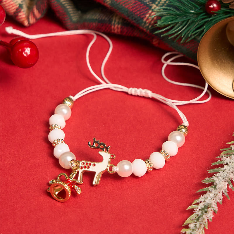 4er-Set bunte Weihnachts-Elch-Armbänder - image 3