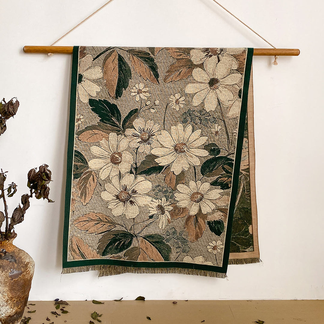 Damen-Schal mit Blumenmuster und Fransen - Stil Nr. 16 - image 16