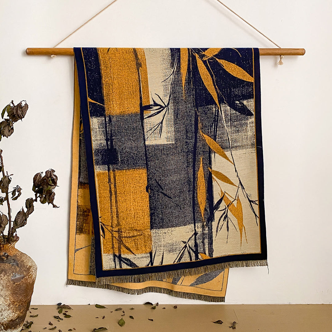 Damen-Schal mit Blumenmuster und Fransen - Stil Nr. 8 - image 8