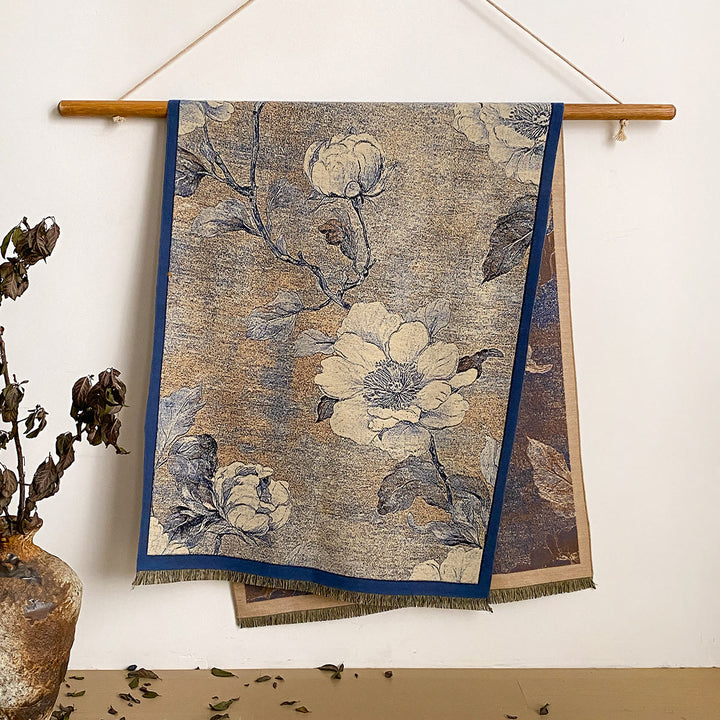 Damen-Schal mit Blumenmuster und Fransen - Stil Nr. 36 - image 36