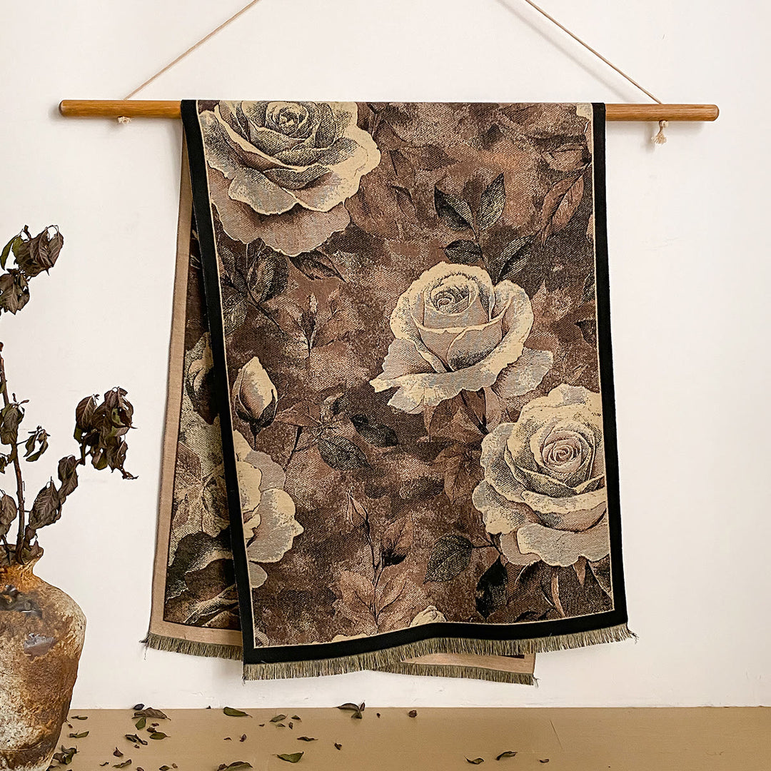 Damen-Schal mit Blumenmuster und Fransen - Stil Nr. 19 - image 19