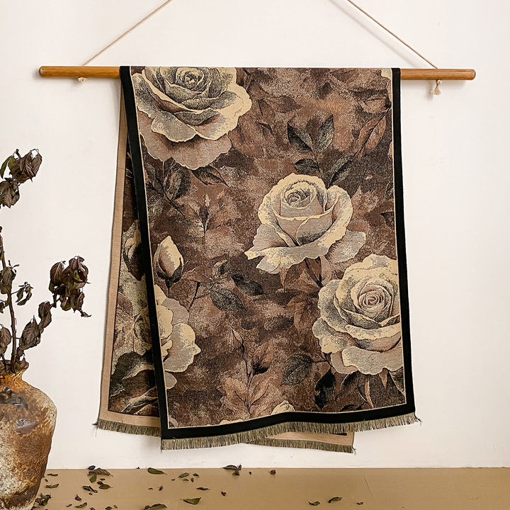 Damen-Schal mit Blumenmuster und Fransen - Stil Nr. 19 - image 19