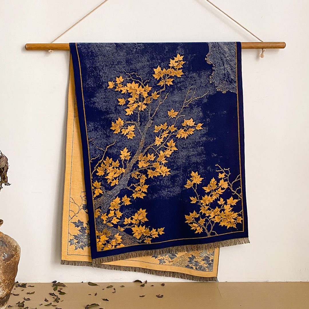 Damen-Schal mit Blumenmuster und Fransen - Stil Nr. 5 - image 5