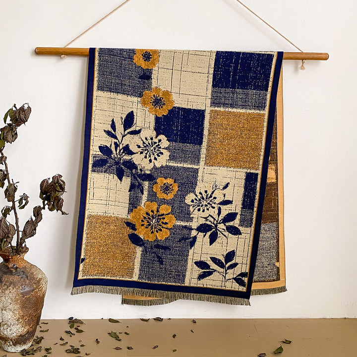 Damen-Schal mit Blumenmuster und Fransen - Stil Nr. 11 - image 11