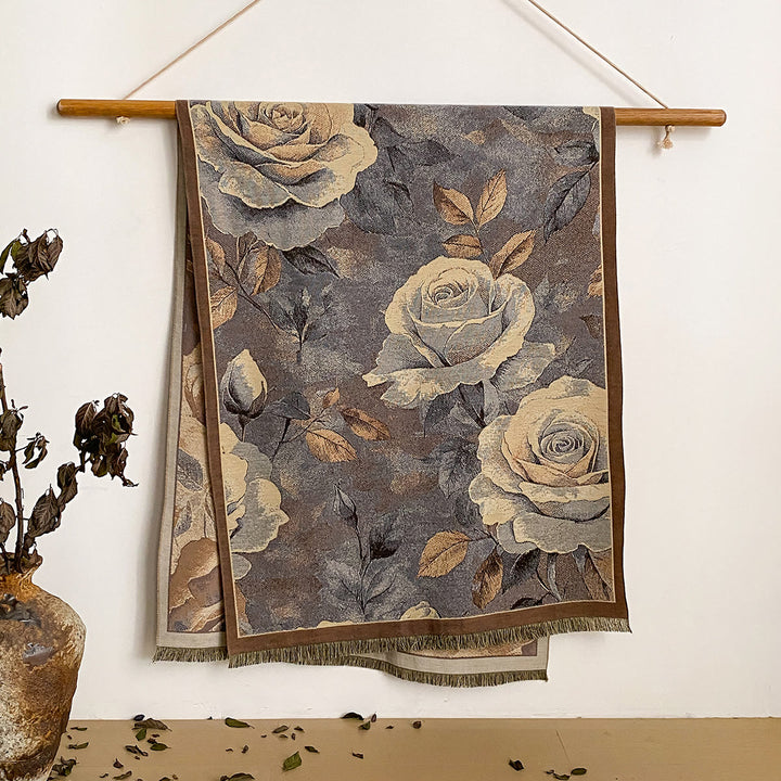 Damen-Schal mit Blumenmuster und Fransen - Stil Nr. 20 - image 20