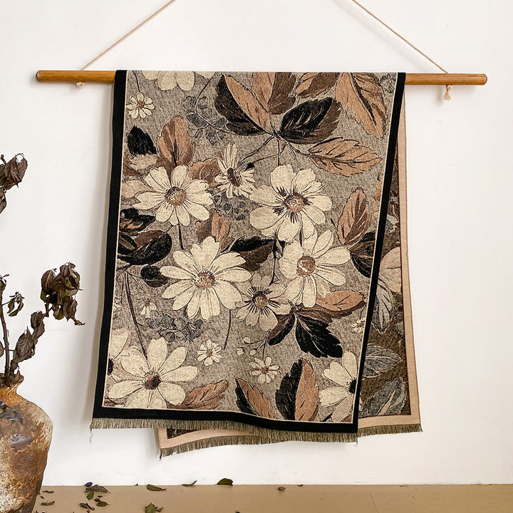 Damen-Schal mit Blumenmuster und Fransen - Stil Nr. 17 - image 17