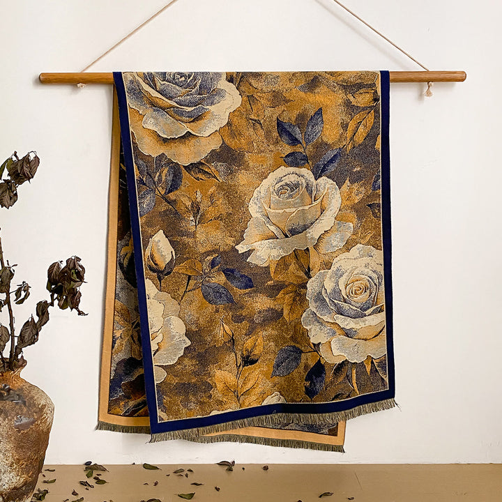 Damen-Schal mit Blumenmuster und Fransen - Stil Nr. 18 - image 18