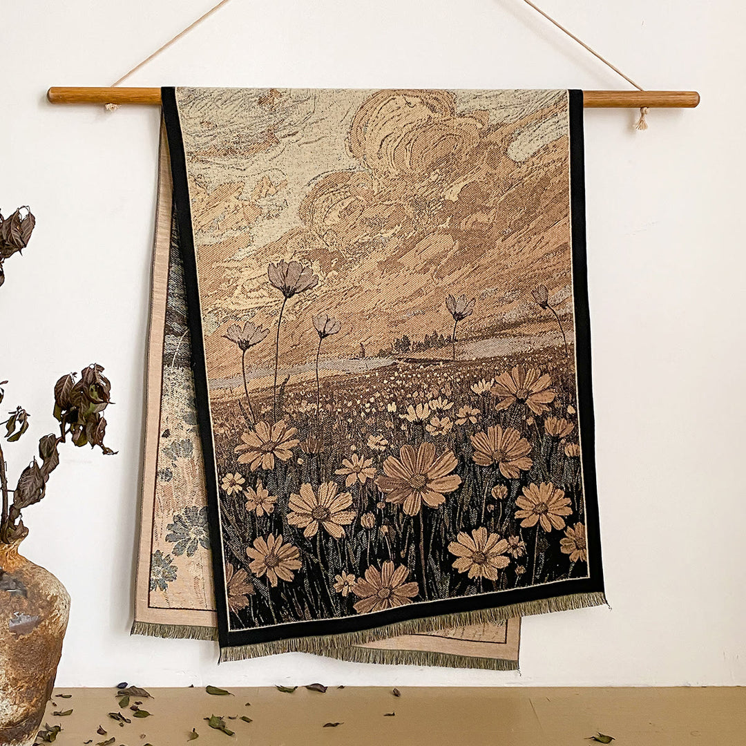 Damen-Schal mit Blumenmuster und Fransen - Stil Nr. 23 - image 23